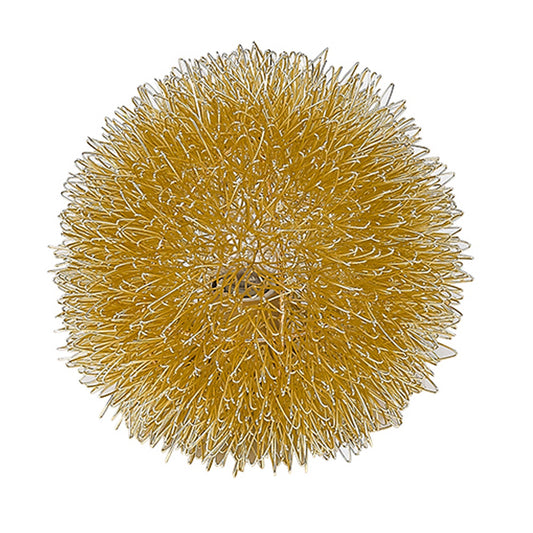 Gold Metal Sunburst Accent Wall Lamp By Homeroots | Wall Lamps | Modishstore