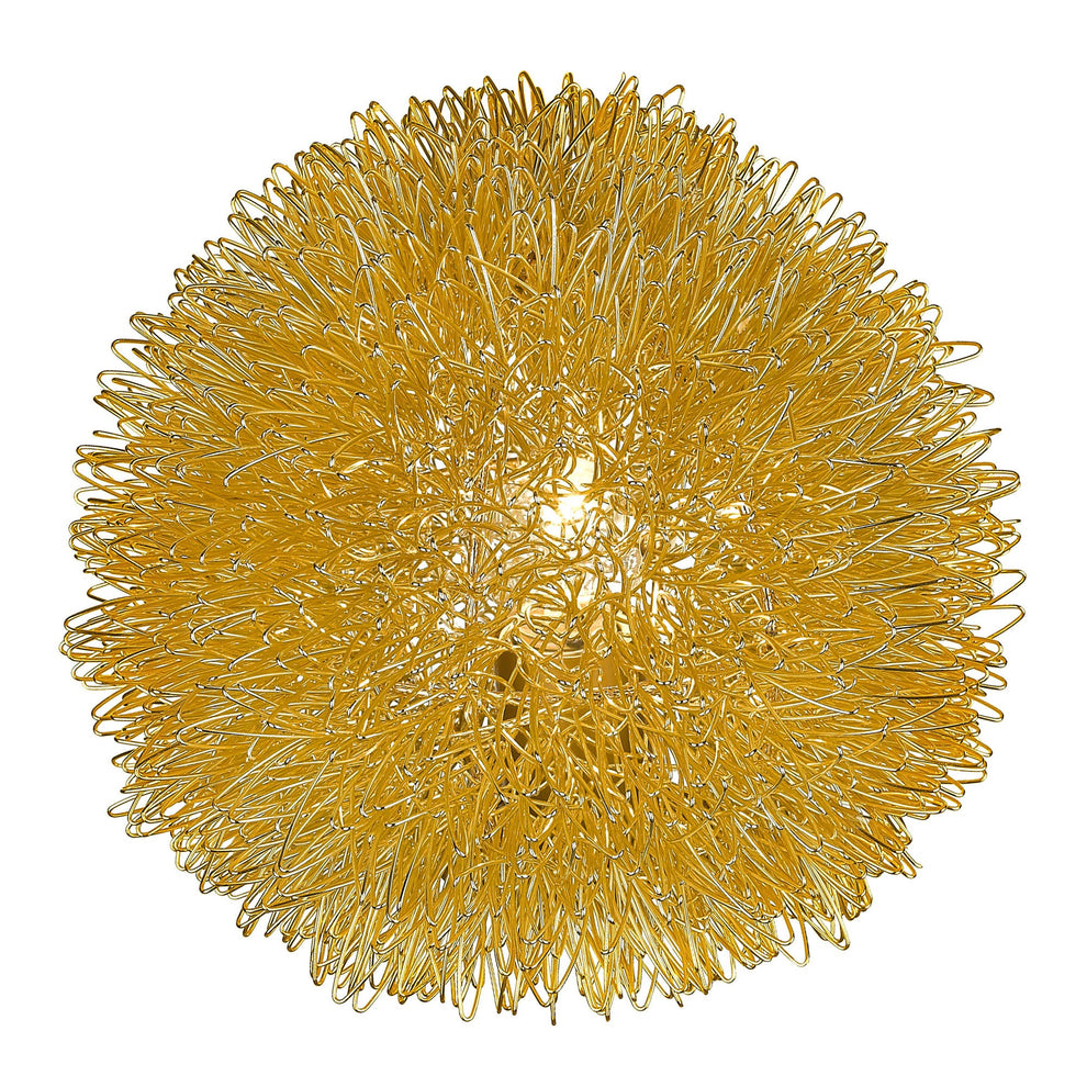 Gold Metal Sunburst Accent Wall Lamp By Homeroots | Wall Lamps | Modishstore - 2