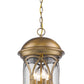 Lincoln 4-Light Antique Brass Hanging Light By Homeroots | Chandeliers | Modishstore - 2