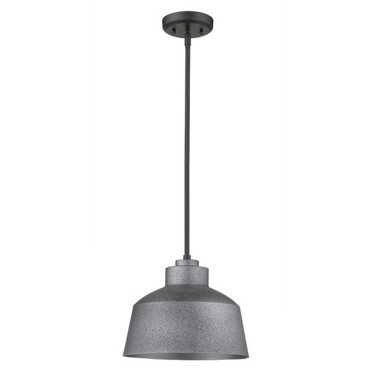 Barnes 1-Light Gray Convertible Pendant By Homeroots | Pendant Lamps | Modishstore