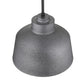 Barnes 1-Light Gray Convertible Pendant By Homeroots | Pendant Lamps | Modishstore - 3