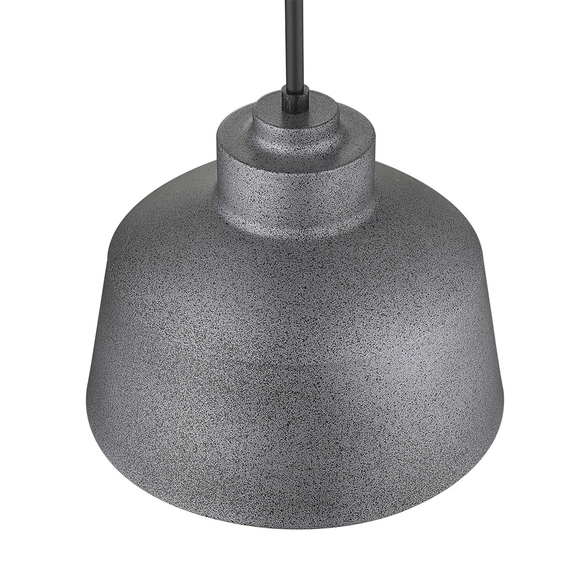 Barnes 1-Light Gray Convertible Pendant By Homeroots | Pendant Lamps | Modishstore - 3