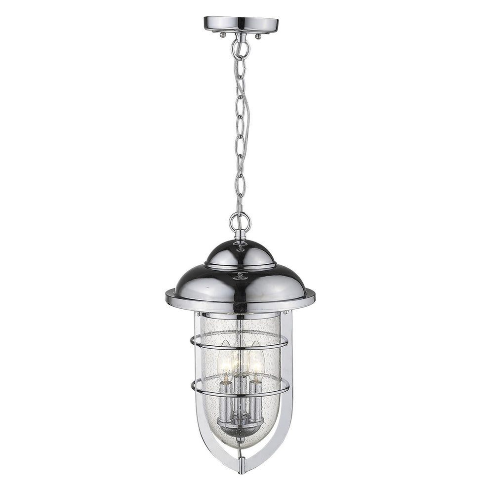 Dylan 3-Light Chrome Hanging Lantern By Homeroots | Lanterns | Modishstore - 2