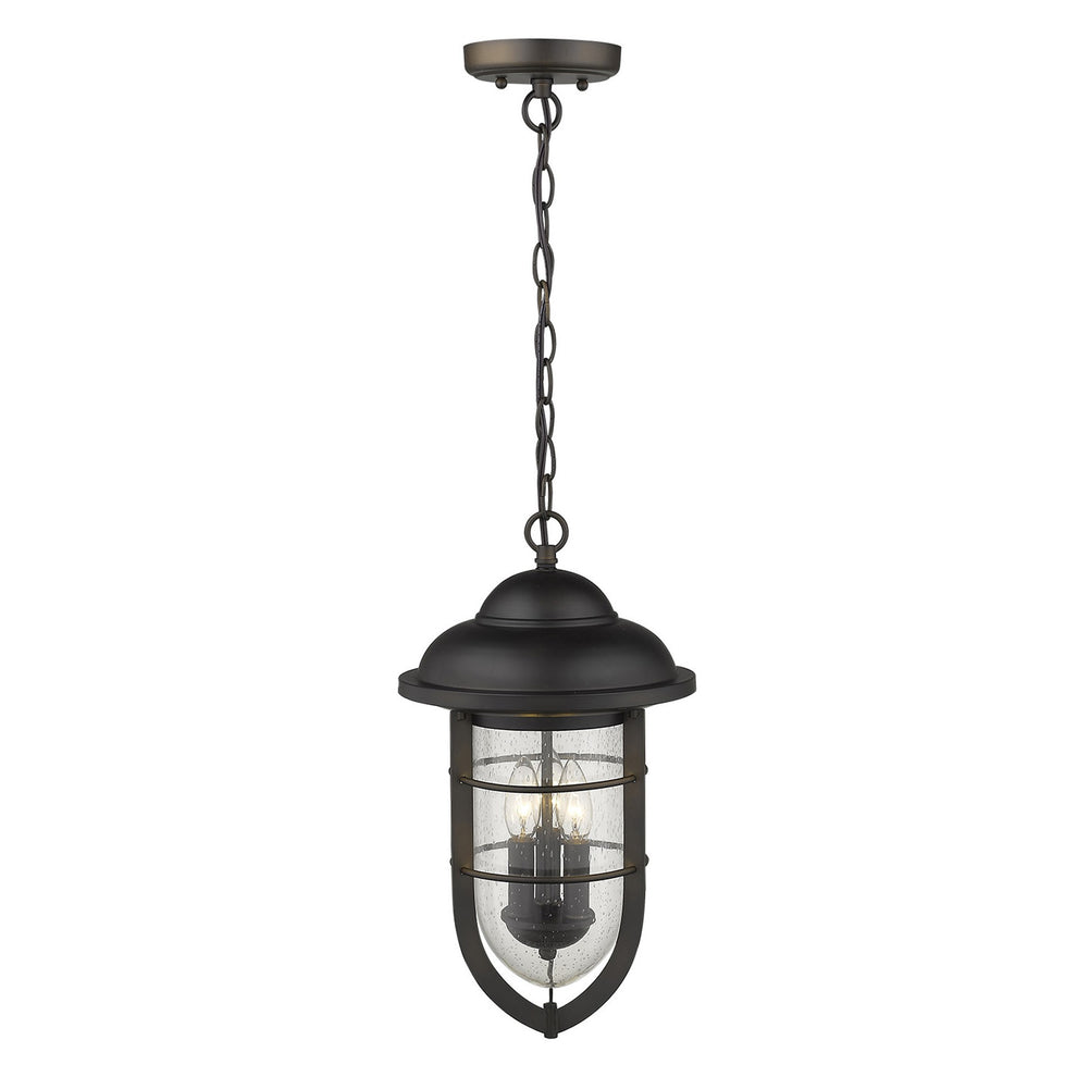 Dylan 3-Light Oil-Rubbed Bronze Hanging Lantern By Homeroots | Lanterns | Modishstore - 3