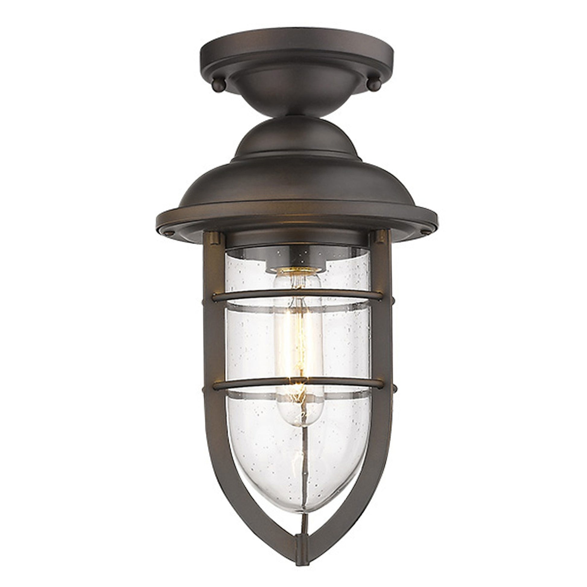 Dylan 3-Light Oil-Rubbed Bronze Hanging Lantern By Homeroots | Lanterns | Modishstore - 7