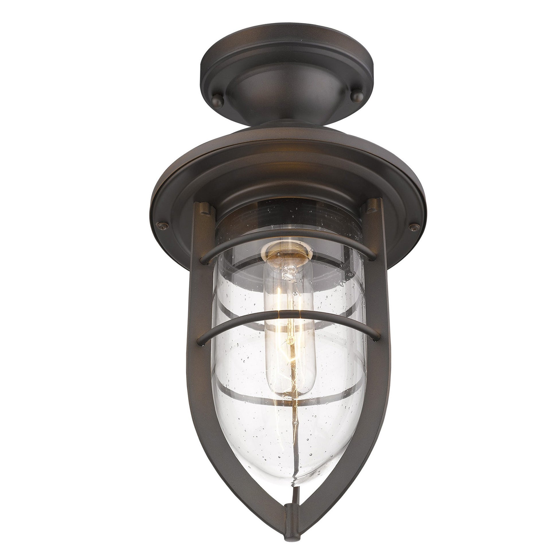Dylan 3-Light Oil-Rubbed Bronze Hanging Lantern By Homeroots | Lanterns | Modishstore - 8