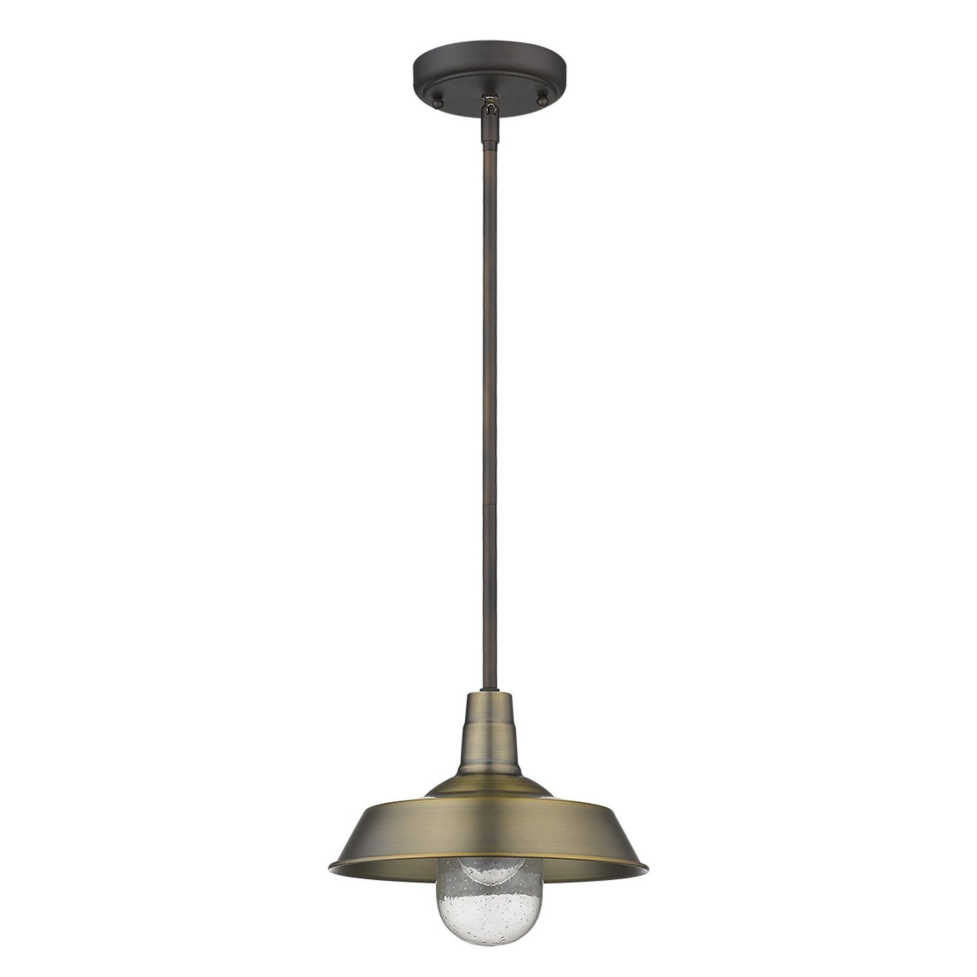 Brushed Gold Shallow Plate Adjustable Pendant Light By Homeroots | Pendant Lamps | Modishstore