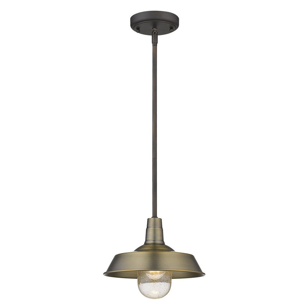 Brushed Gold Shallow Plate Adjustable Pendant Light By Homeroots | Pendant Lamps | Modishstore - 2