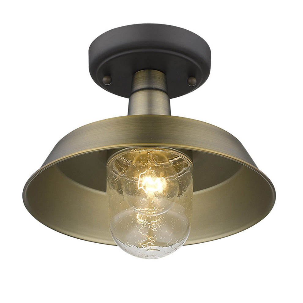 Brushed Gold Shallow Plate Adjustable Pendant Light By Homeroots | Pendant Lamps | Modishstore - 4