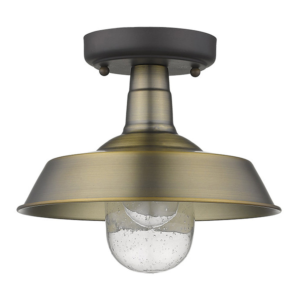 Brushed Gold Shallow Plate Adjustable Pendant Light By Homeroots | Pendant Lamps | Modishstore - 5