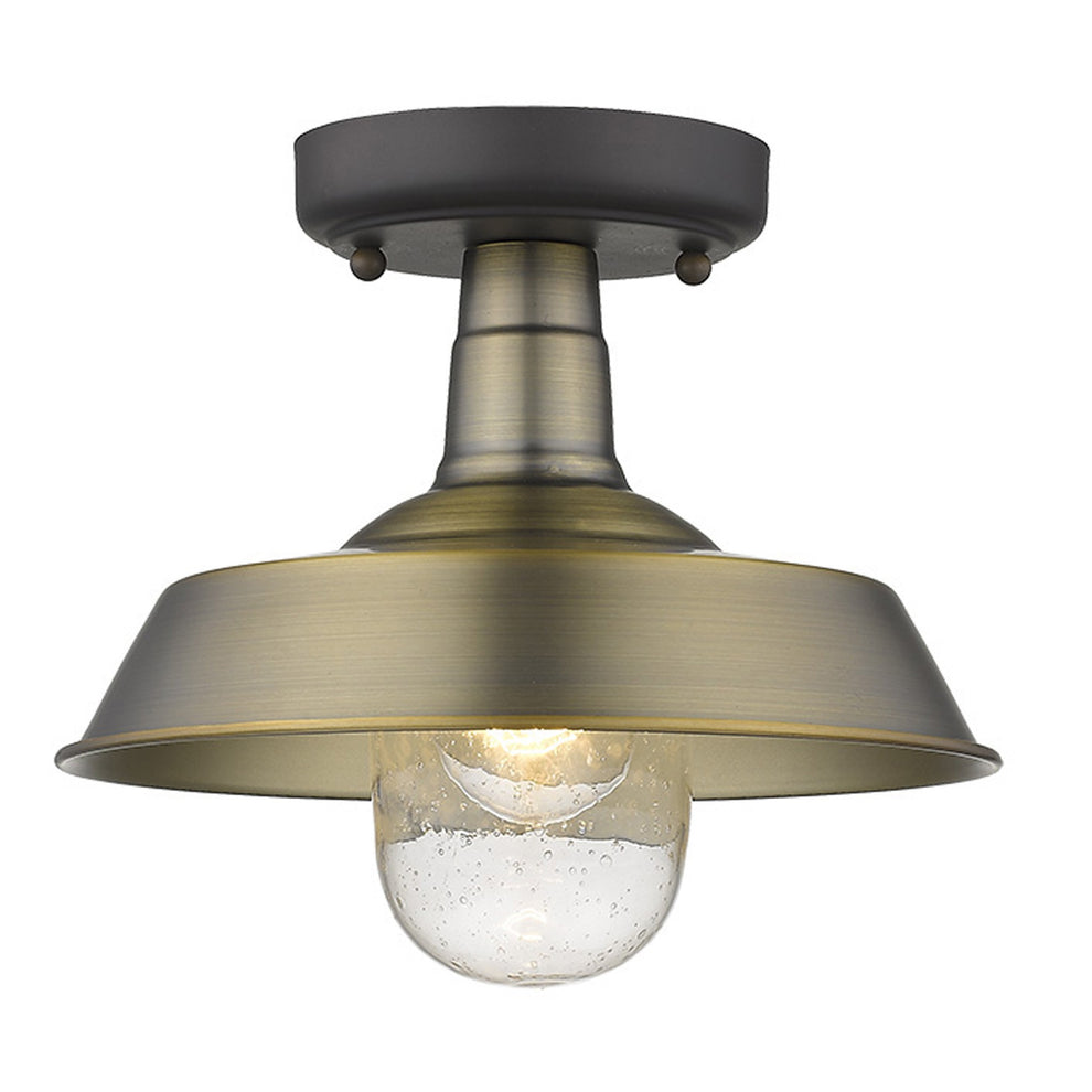 Brushed Gold Shallow Plate Adjustable Pendant Light By Homeroots | Pendant Lamps | Modishstore - 6