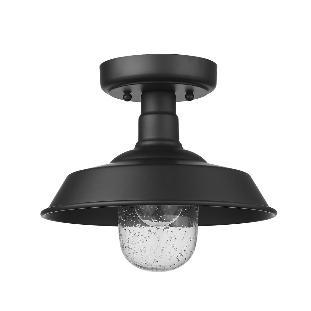 Matte Black Shallow Plate Adjustable Pendant Light By Homeroots | Pendant Lamps | Modishstore - 5