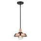 Shiny Copper Shallow Plate Adjustable Pendant Light By Homeroots | Pendant Lamps | Modishstore - 2