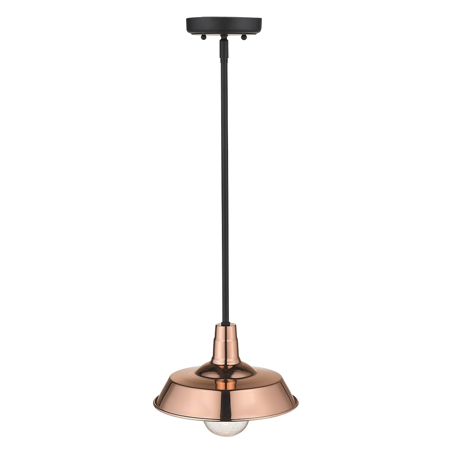 Shiny Copper Shallow Plate Adjustable Pendant Light By Homeroots | Pendant Lamps | Modishstore - 3