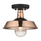 Shiny Copper Shallow Plate Adjustable Pendant Light By Homeroots | Pendant Lamps | Modishstore - 6