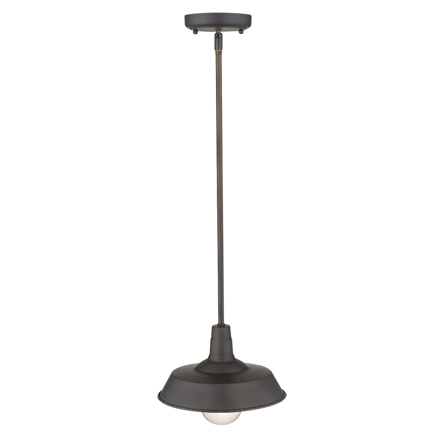 Antique Bronze Shallow Plate Adjustable Pendant Light By Homeroots | Pendant Lamps | Modishstore - 3