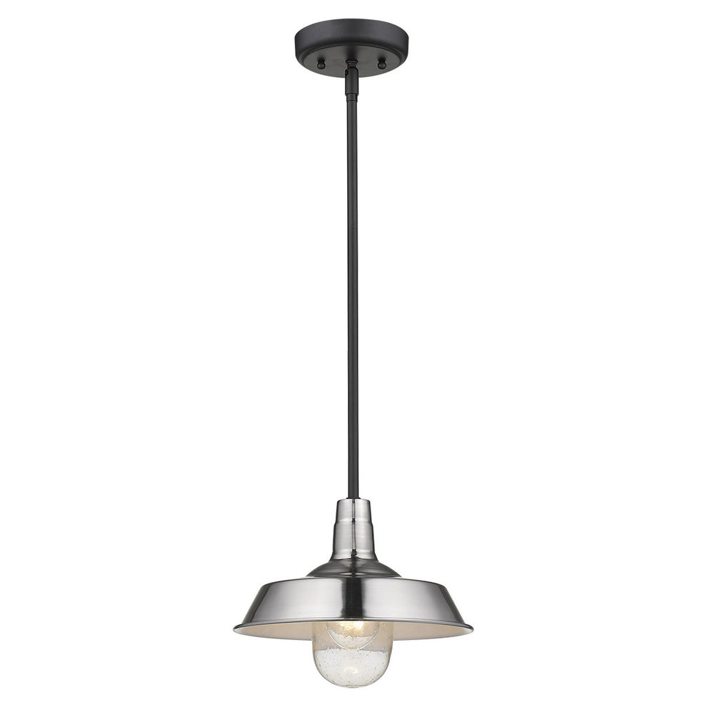 Silver Shallow Plate Adjustable Pendant Light By Homeroots | Pendant Lamps | Modishstore - 2