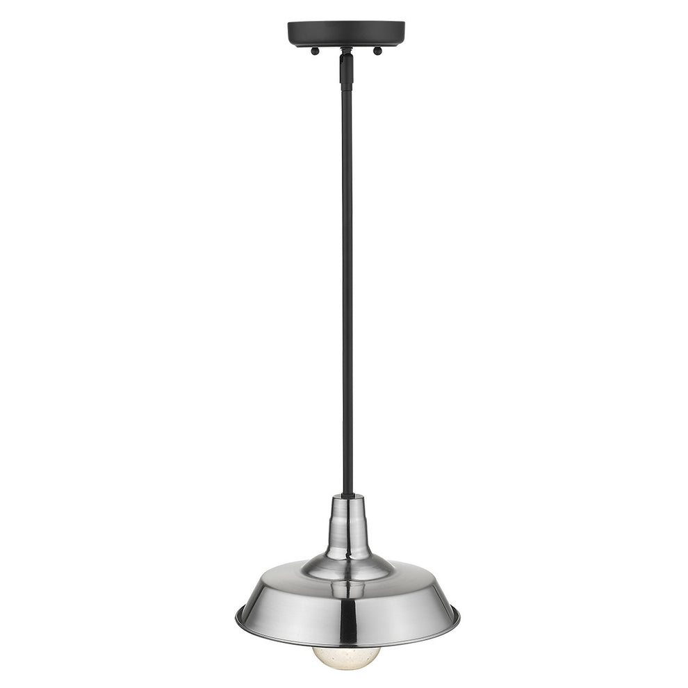 Silver Shallow Plate Adjustable Pendant Light By Homeroots | Pendant Lamps | Modishstore - 3