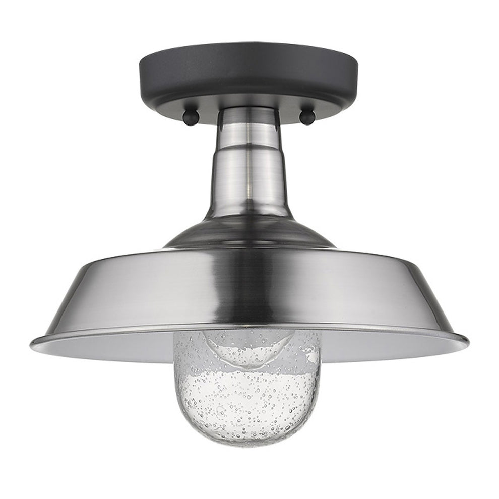 Silver Shallow Plate Adjustable Pendant Light By Homeroots | Pendant Lamps | Modishstore - 4