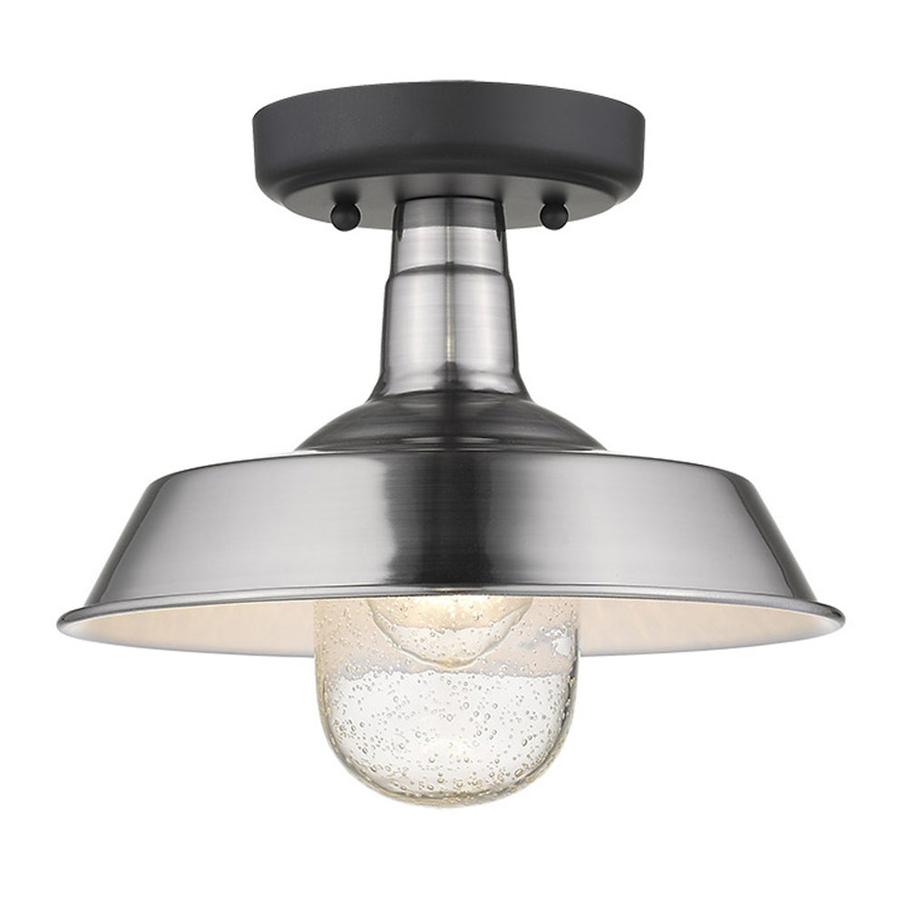 Silver Shallow Plate Adjustable Pendant Light By Homeroots | Pendant Lamps | Modishstore - 5