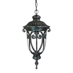 Naples 1-Light Marbelized Mahogany Hanging Light By Homeroots