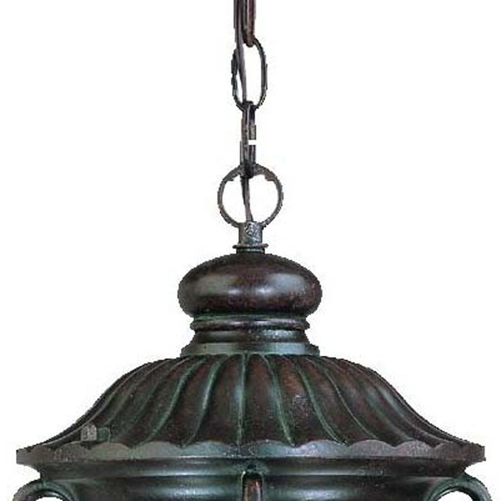 Naples 1-Light Marbelized Mahogany Hanging Light By Homeroots | Chandeliers | Modishstore - 3