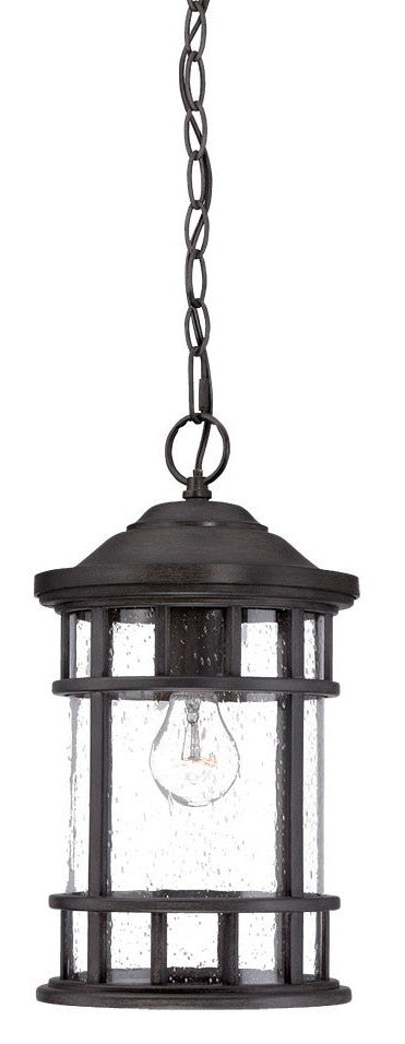 Matte Black Canister Hanging Light By Homeroots | Chandeliers | Modishstore - 2