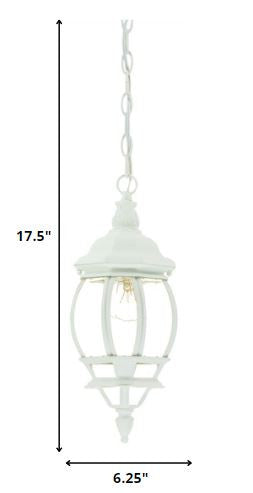 White Glass Globe Hanging Light By Homeroots | Chandeliers | Modishstore - 2