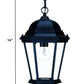 Matte Black Domed Glass Lantern Hanging Light By Homeroots | Lanterns | Modishstore - 2