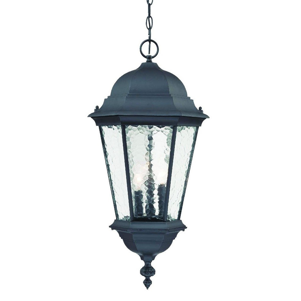 Telfair 3-Light Matte Black Hanging Light By Homeroots | Chandeliers | Modishstore - 2