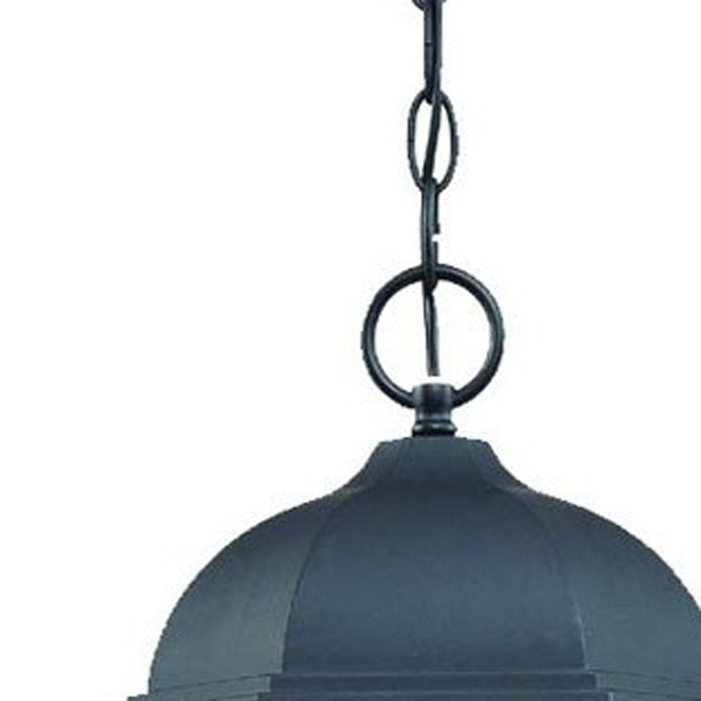 Telfair 3-Light Matte Black Hanging Light By Homeroots | Chandeliers | Modishstore - 4