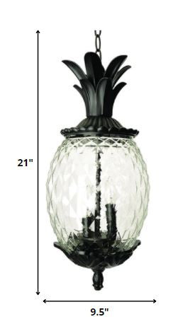 Lanai 3-Light Black Coral Hanging Light By Homeroots | Chandeliers | Modishstore - 5
