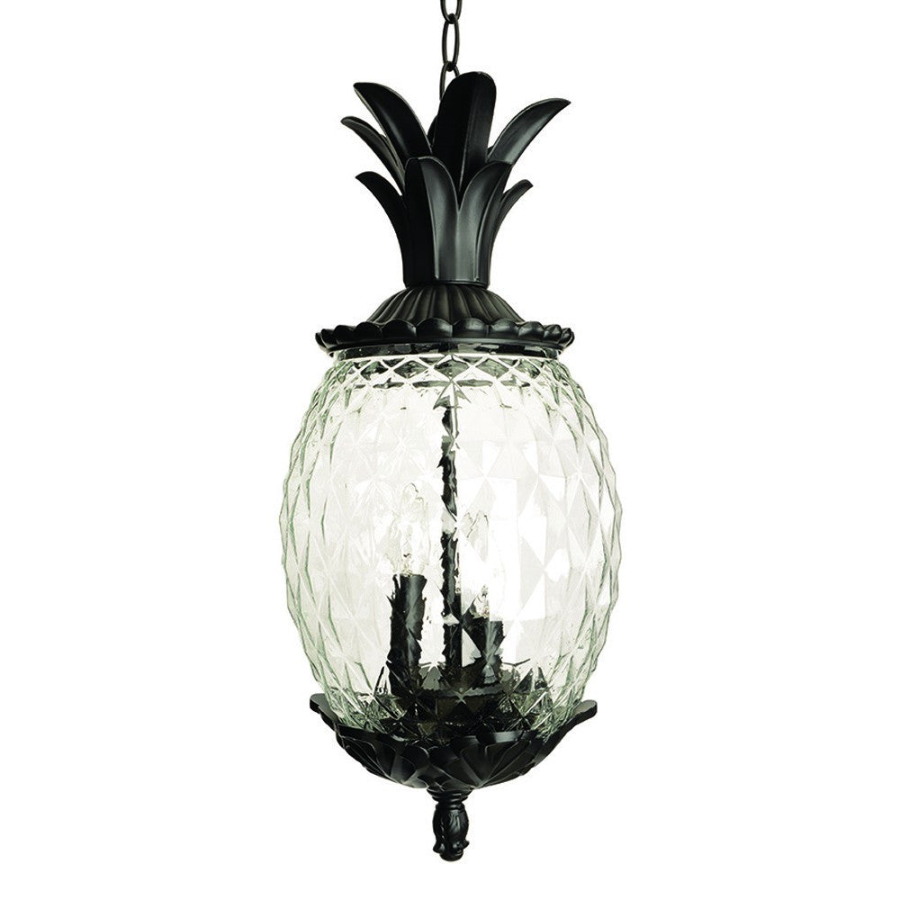 Lanai 3-Light Black Coral Hanging Light By Homeroots