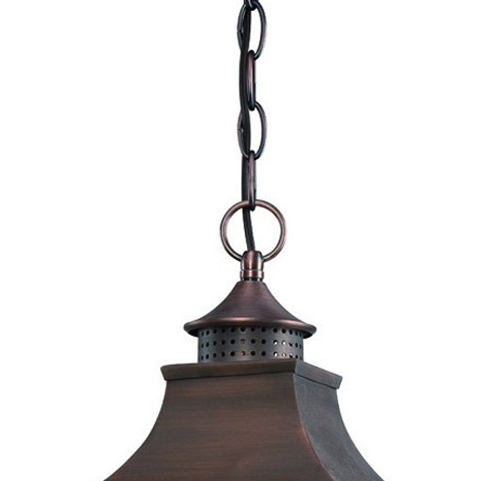 St. Charles 3-Light Acopper Patina Hanging Light By Homeroots | Chandeliers | Modishstore - 3