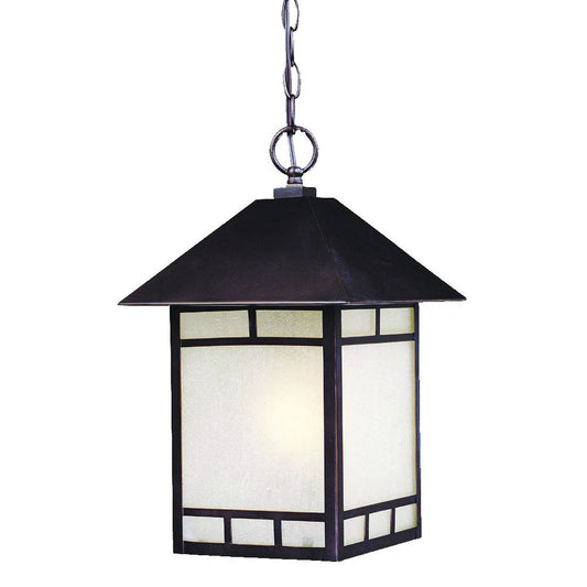 Antique Bronze Frosted Glass Hanging Lantern Light By Homeroots | Lanterns | Modishstore