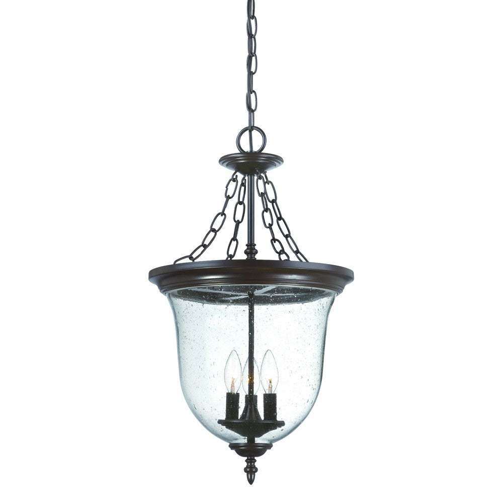 Belle 3-Light Architectural Bronze Hanging light By Homeroots | Chandeliers | Modishstore