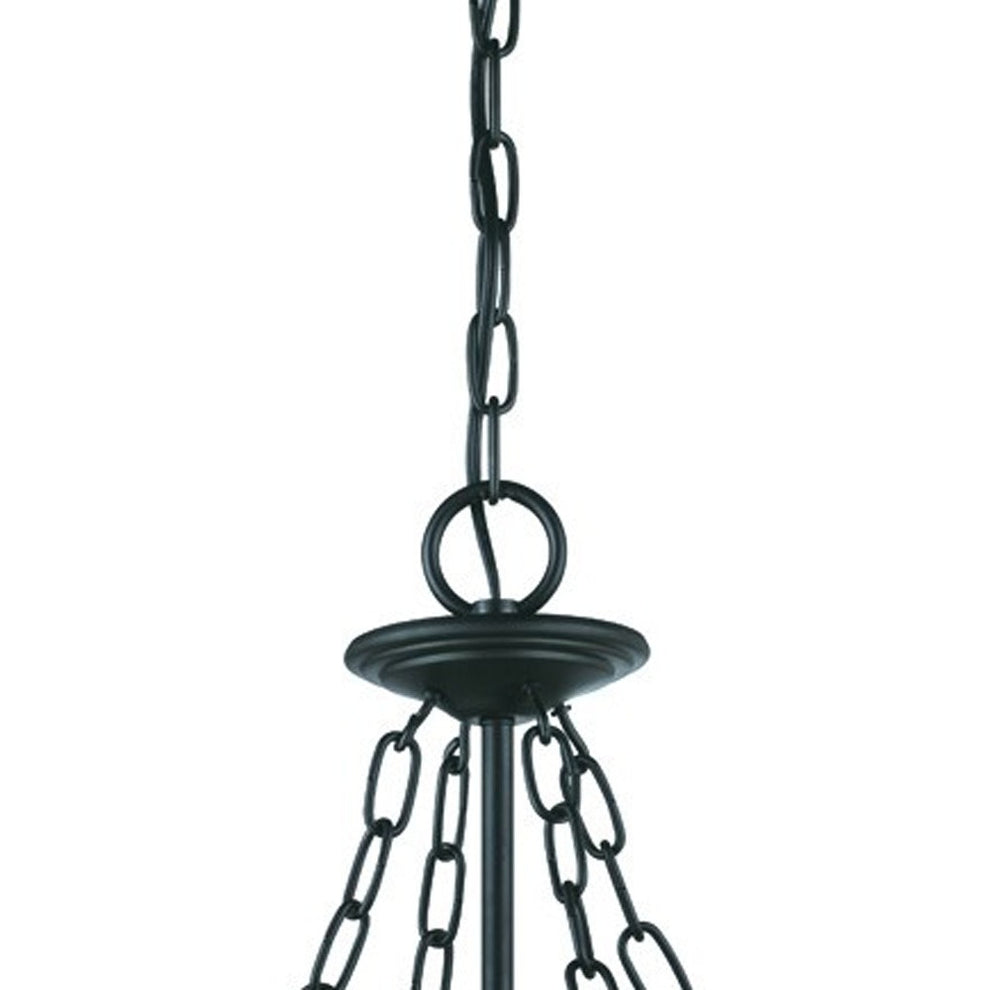 Belle 3-Light Matte black Hanging light By Homeroots | Chandeliers | Modishstore - 3