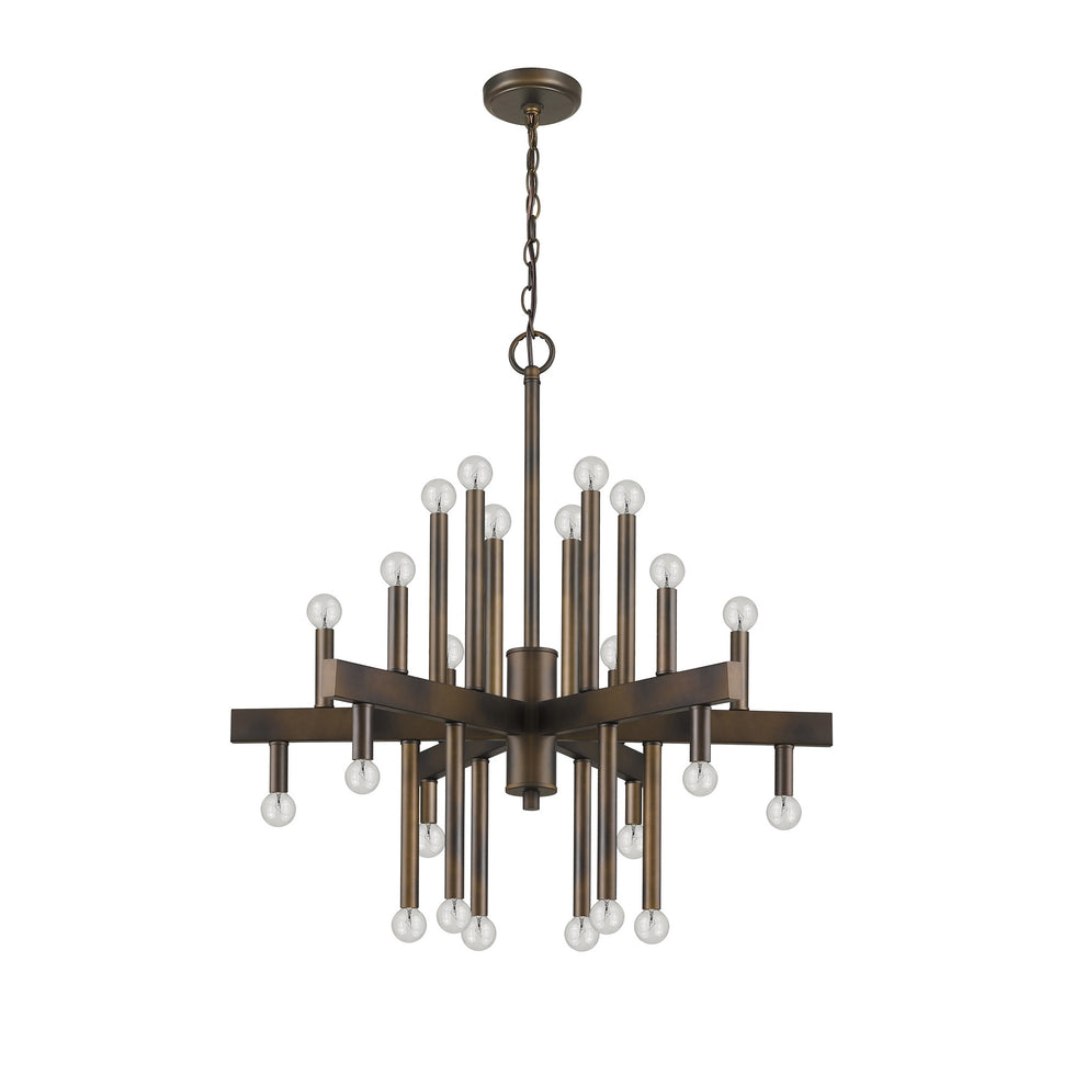 Fallon 24-Light Oil-Rubbed Bronze Chandelier By Homeroots | Chandeliers | Modishstore - 3