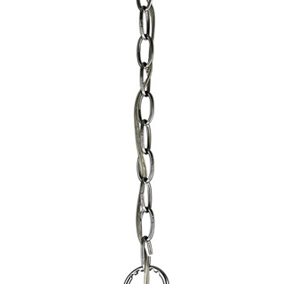 Isabella 4-Light Polished Nickel Drum Pendant With Crystal Accents By Homeroots | Pendant Lamps | Modishstore - 3