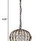 Olivia 1-Light Oil-Rubbed Bronze Crystal Globe Pendant By Homeroots - 398069 | Pendant Lamps | Modishstore - 5