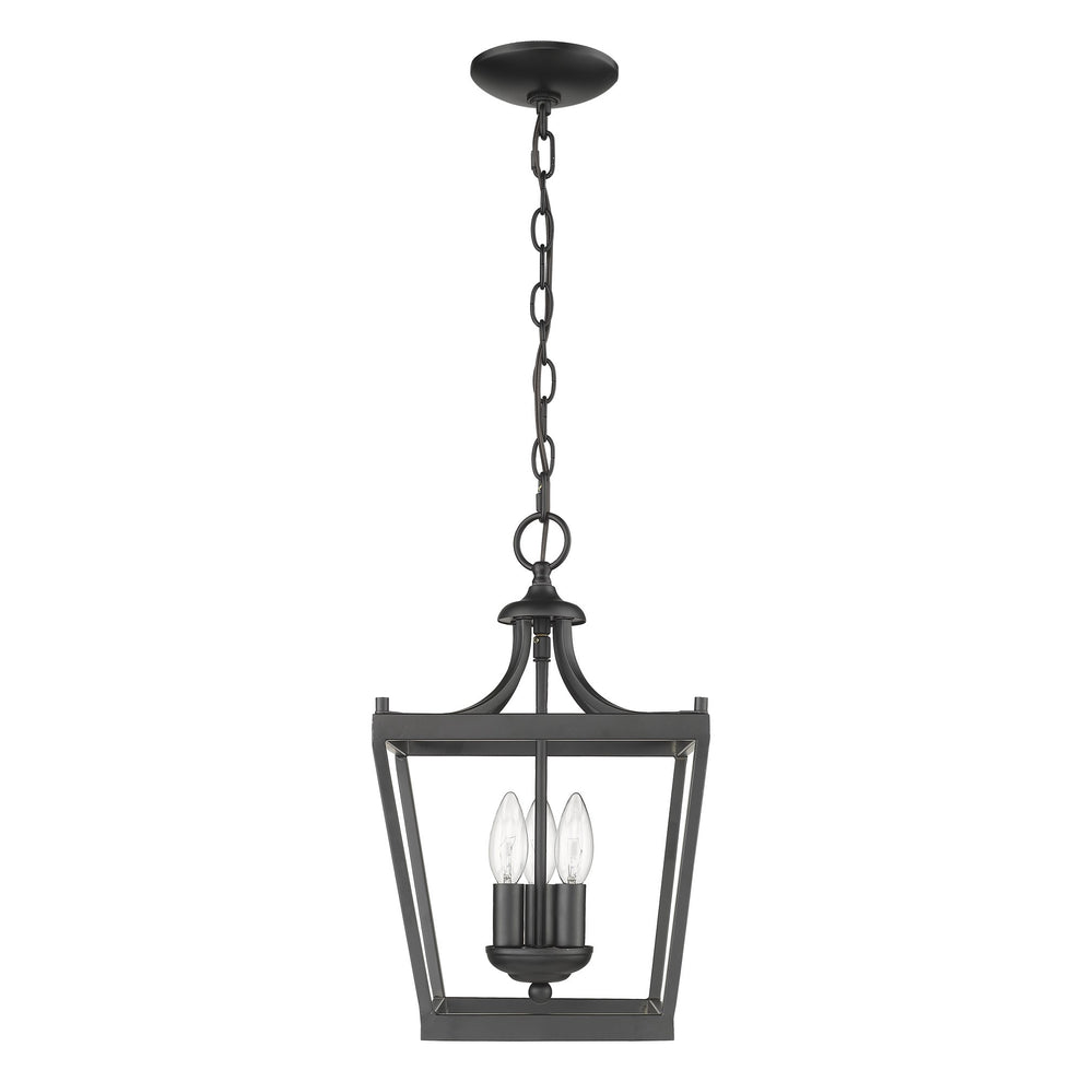 Vintage Black Metal Tapered Hanging Light By Homeroots | Chandeliers | Modishstore - 3