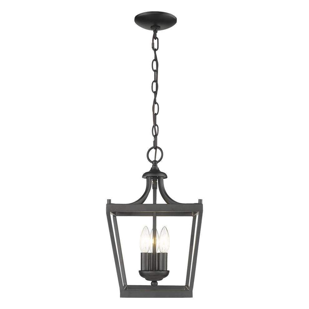 Vintage Black Metal Tapered Hanging Light By Homeroots | Chandeliers | Modishstore - 4