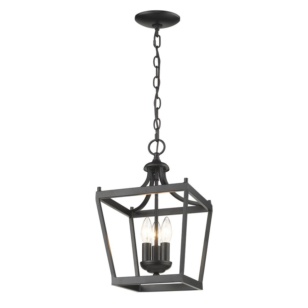 Vintage Black Metal Tapered Hanging Light By Homeroots | Chandeliers | Modishstore - 5