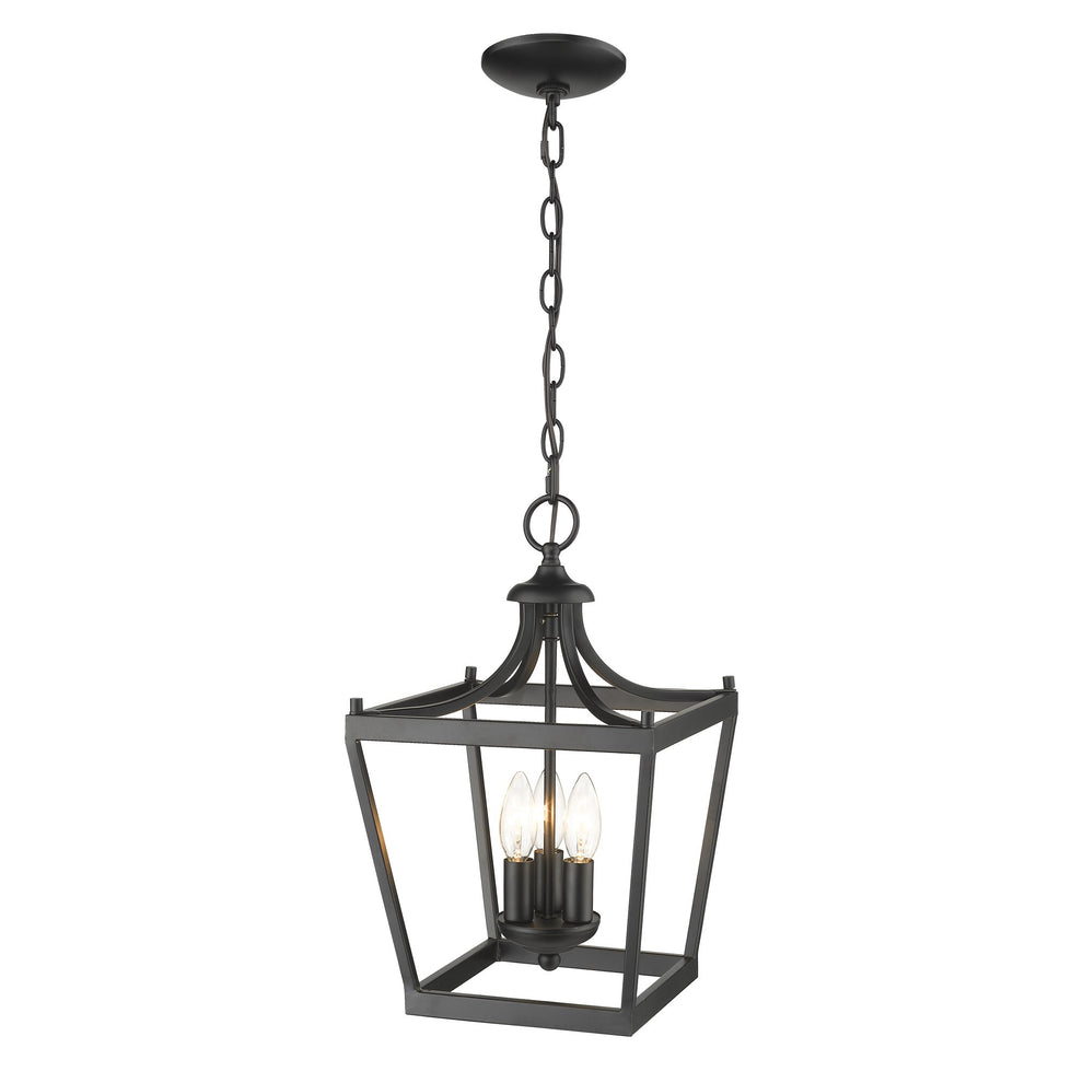 Vintage Black Metal Tapered Hanging Light By Homeroots | Chandeliers | Modishstore - 8