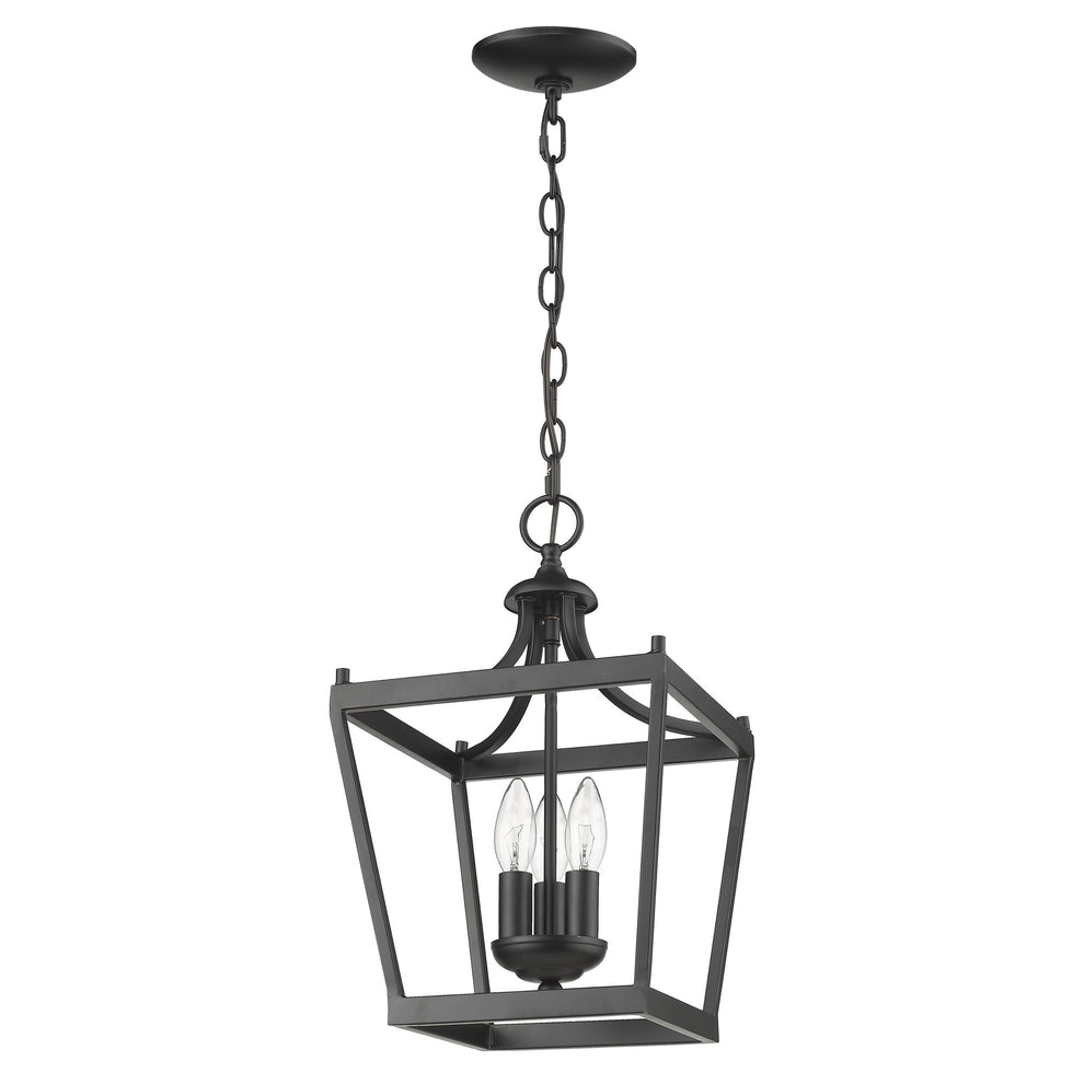 Vintage Black Metal Tapered Hanging Light By Homeroots | Chandeliers | Modishstore - 9