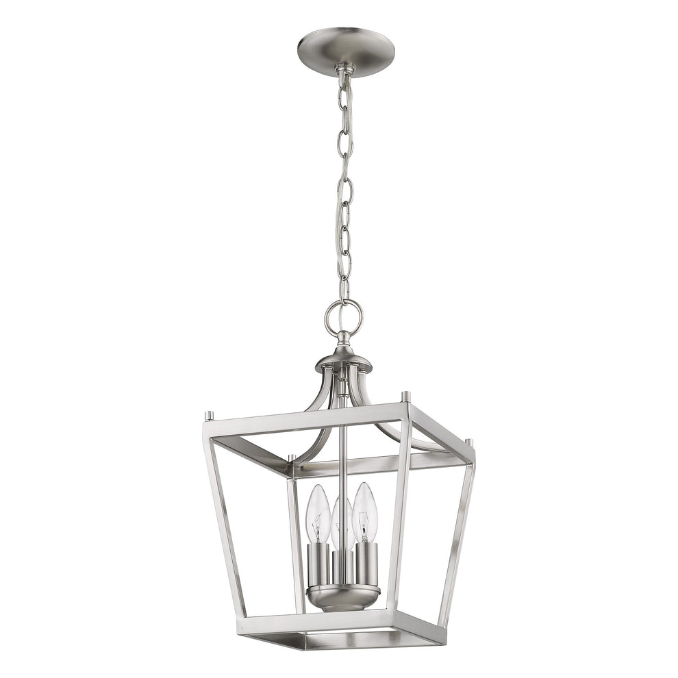Vintage Silver Metal Tapered Hanging Light By Homeroots | Chandeliers | Modishstore - 5