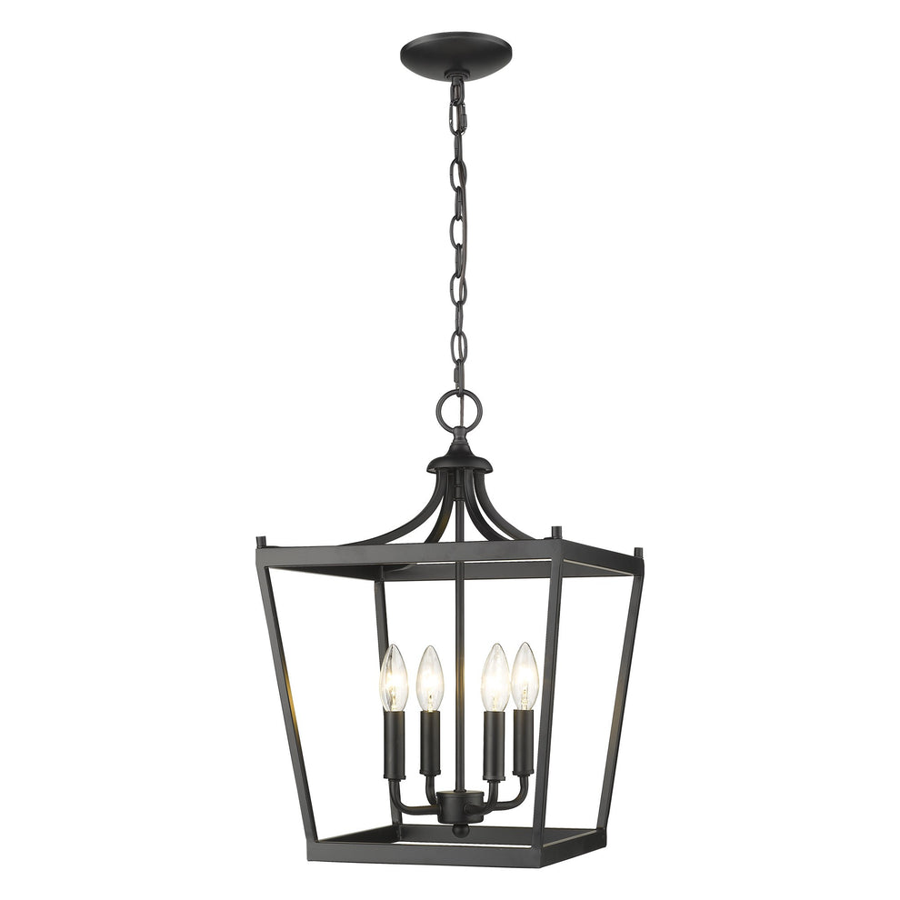 Kennedy 4-Light Matte Black Pendant By Homeroots | Pendant Lamps | Modishstore - 2