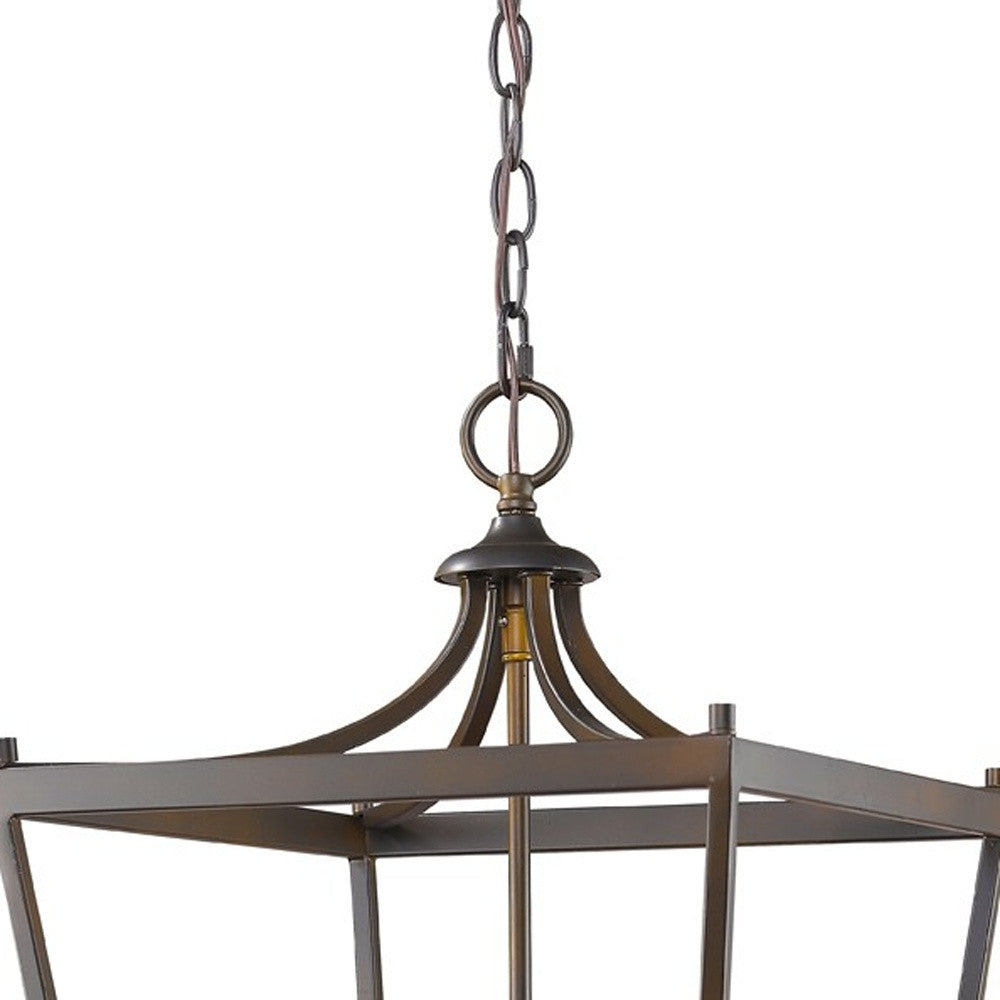 Kennedy 4-Light Oil-Rubbed Bronze Pendant By Homeroots