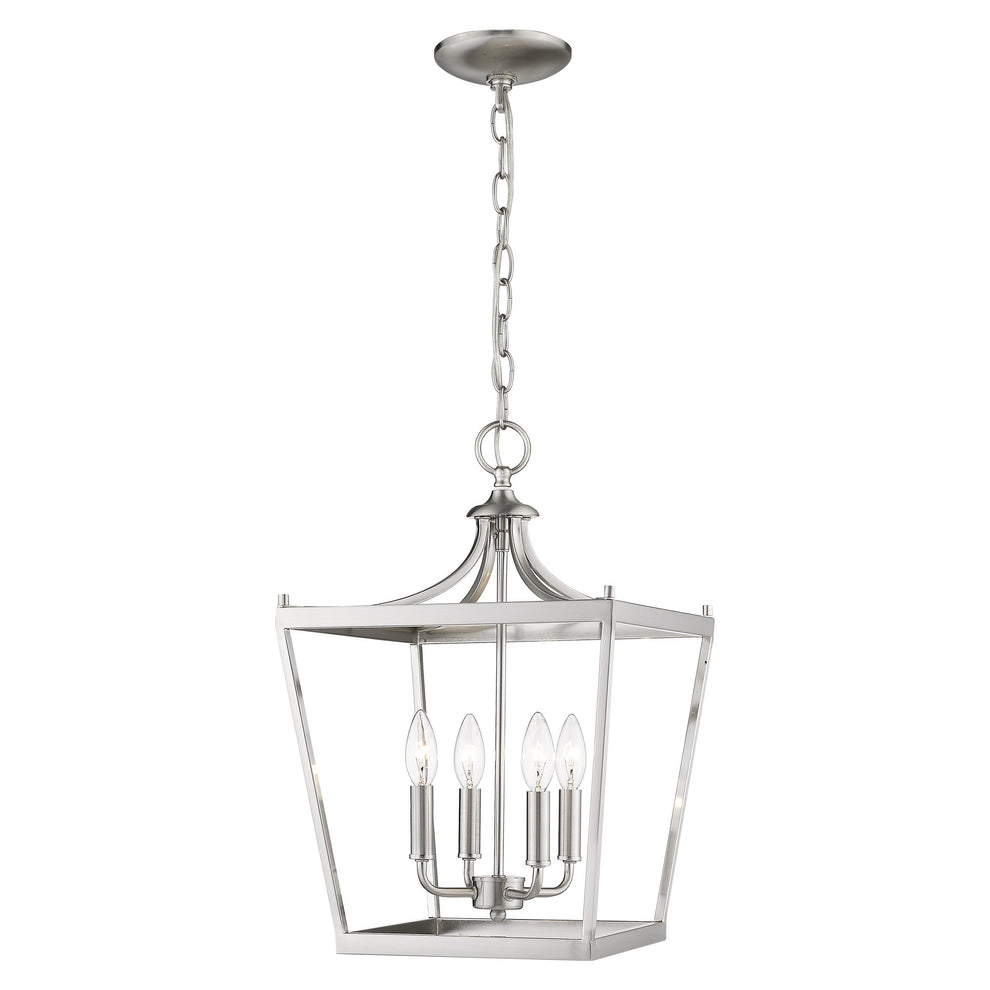Kennedy 4-Light Satin Nickel Pendant By Homeroots | Pendant Lamps | Modishstore - 2