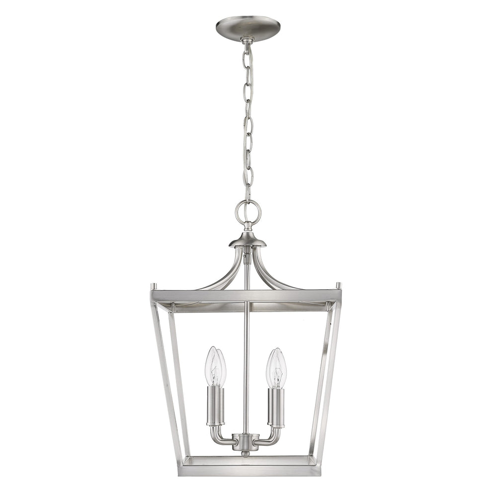 Kennedy 4-Light Satin Nickel Pendant By Homeroots | Pendant Lamps | Modishstore - 3